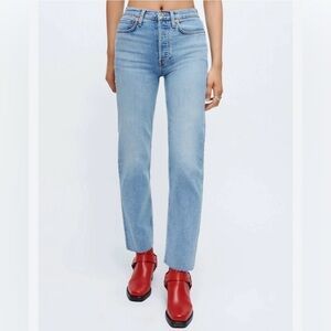 Re/Done 70s Stove Pipe Blue Jeans 26